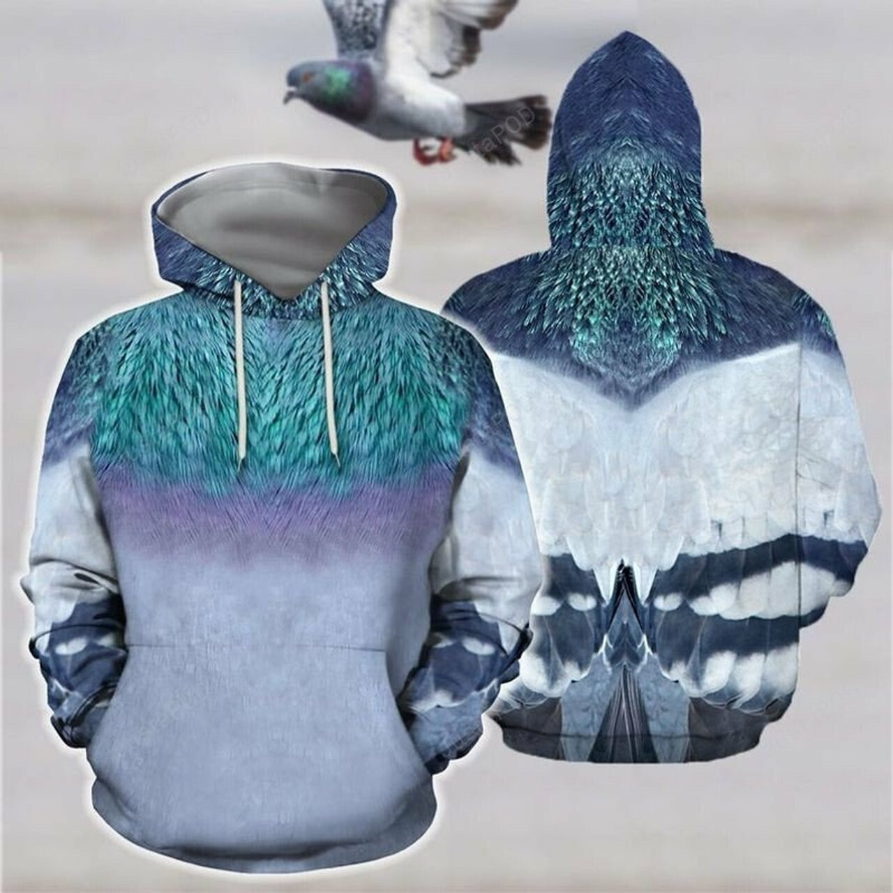 Multi Color Flight Pigeons 3d All Over Print Hoodie