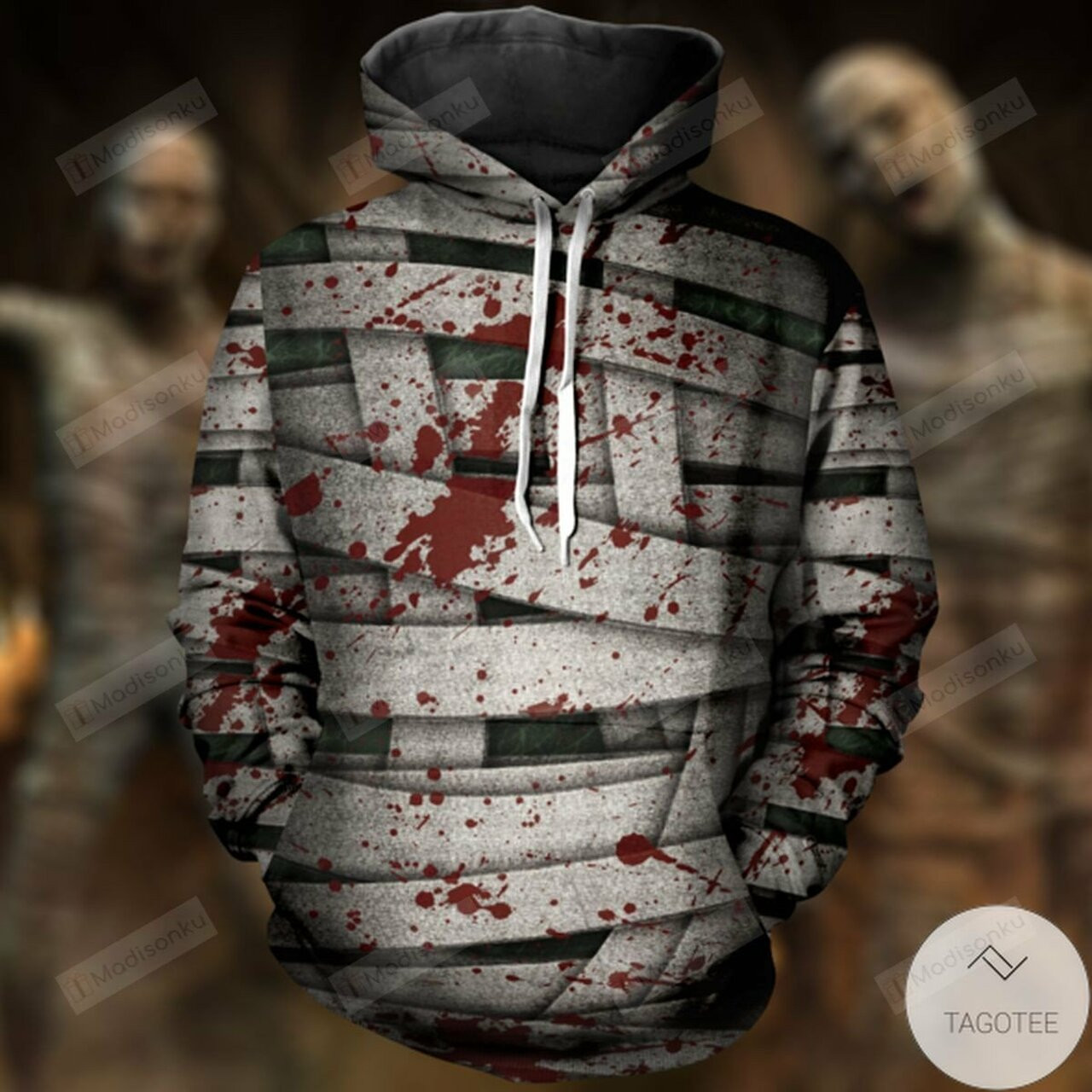 Mummy Printed Halloween 3d All Over Print Hoodie