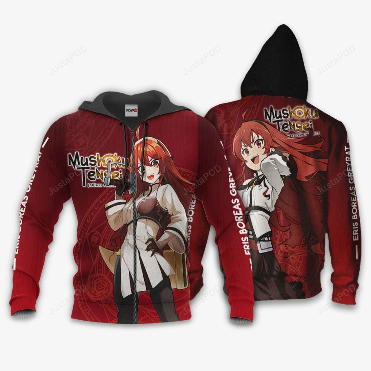 Mushoku Tensei Eris Boreas Greyrat 3d All Over Print Hoodie