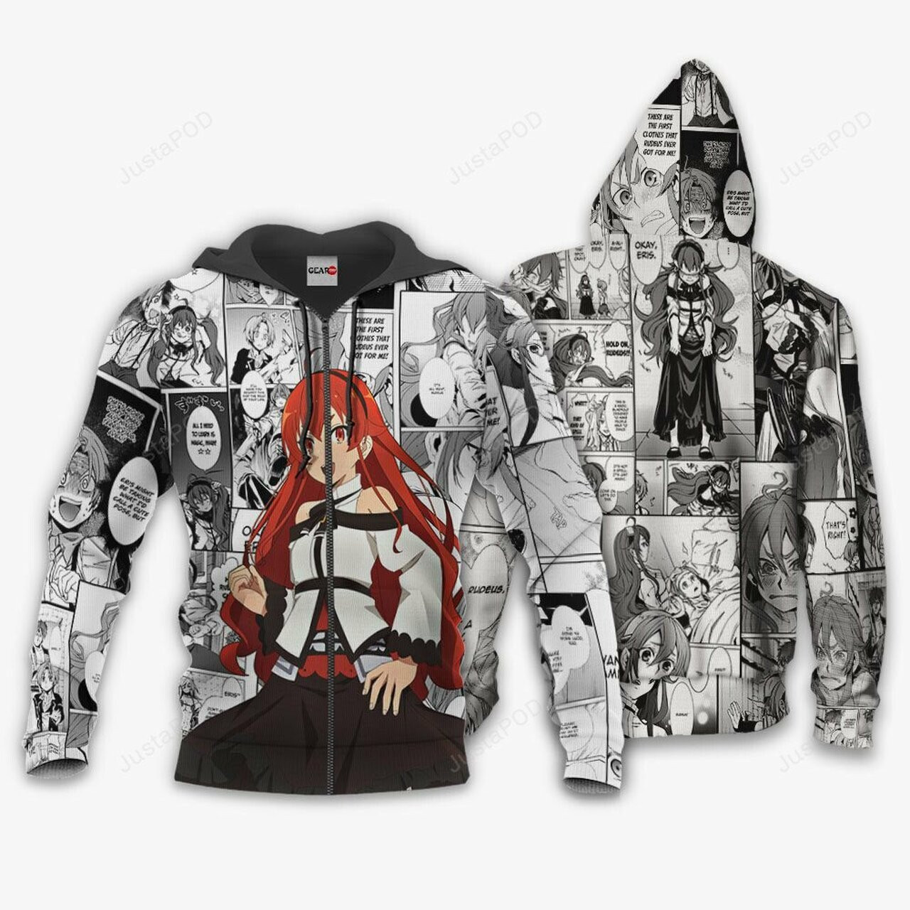 Mushoku Tensei Eris Boreas Greyrat Manga Mix Anime 3d All Over Print Hoodie