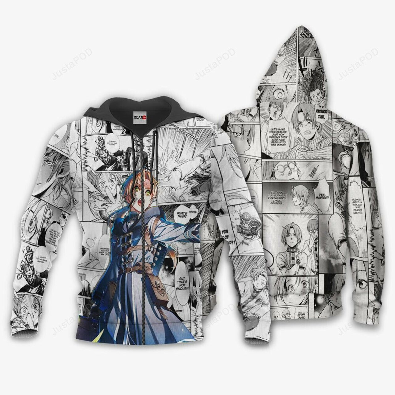 Mushoku Tensei Rudeus Greyrat Manga Mix Anime 3d All Over Print Hoodie