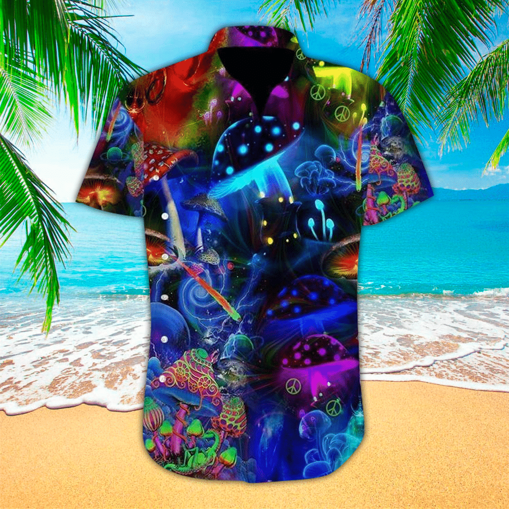 Mushroom Aloha Shirt Hawaiian Shirt For Mushroom Lovers Shirt For Men and Women