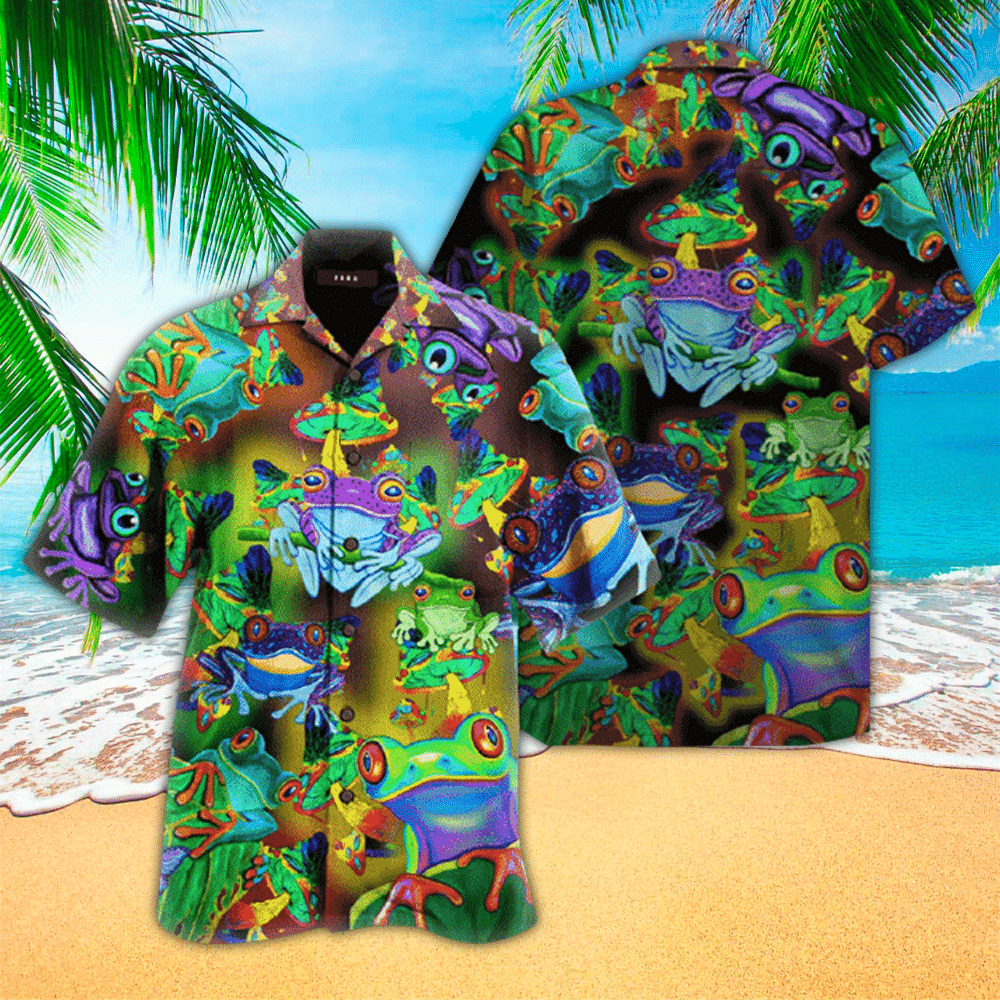 Mushroom Aloha Shirt Hawaiian Shirt For Mushroom Lovers Shirt For Men and Women