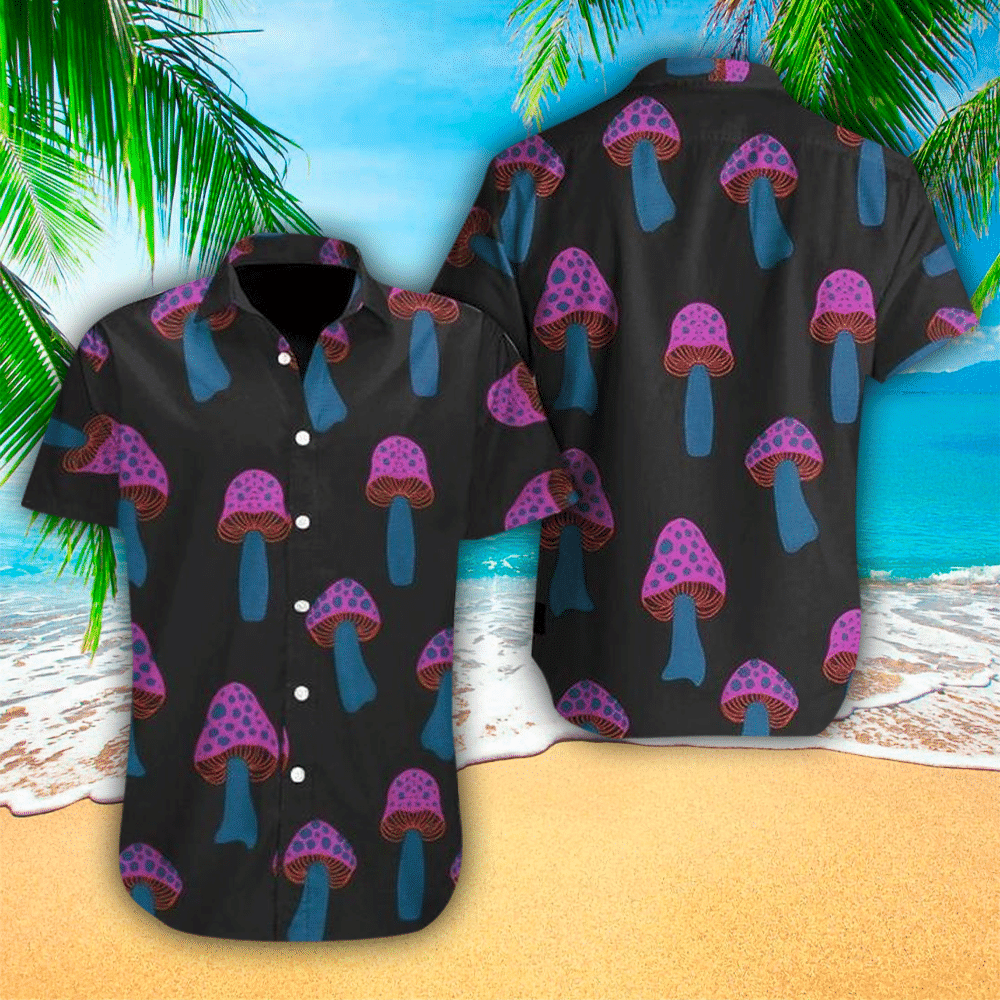 Mushroom Aloha Shirt Perfect Hawaiian Shirt For Mushroom Lover Shirt For Men and Women