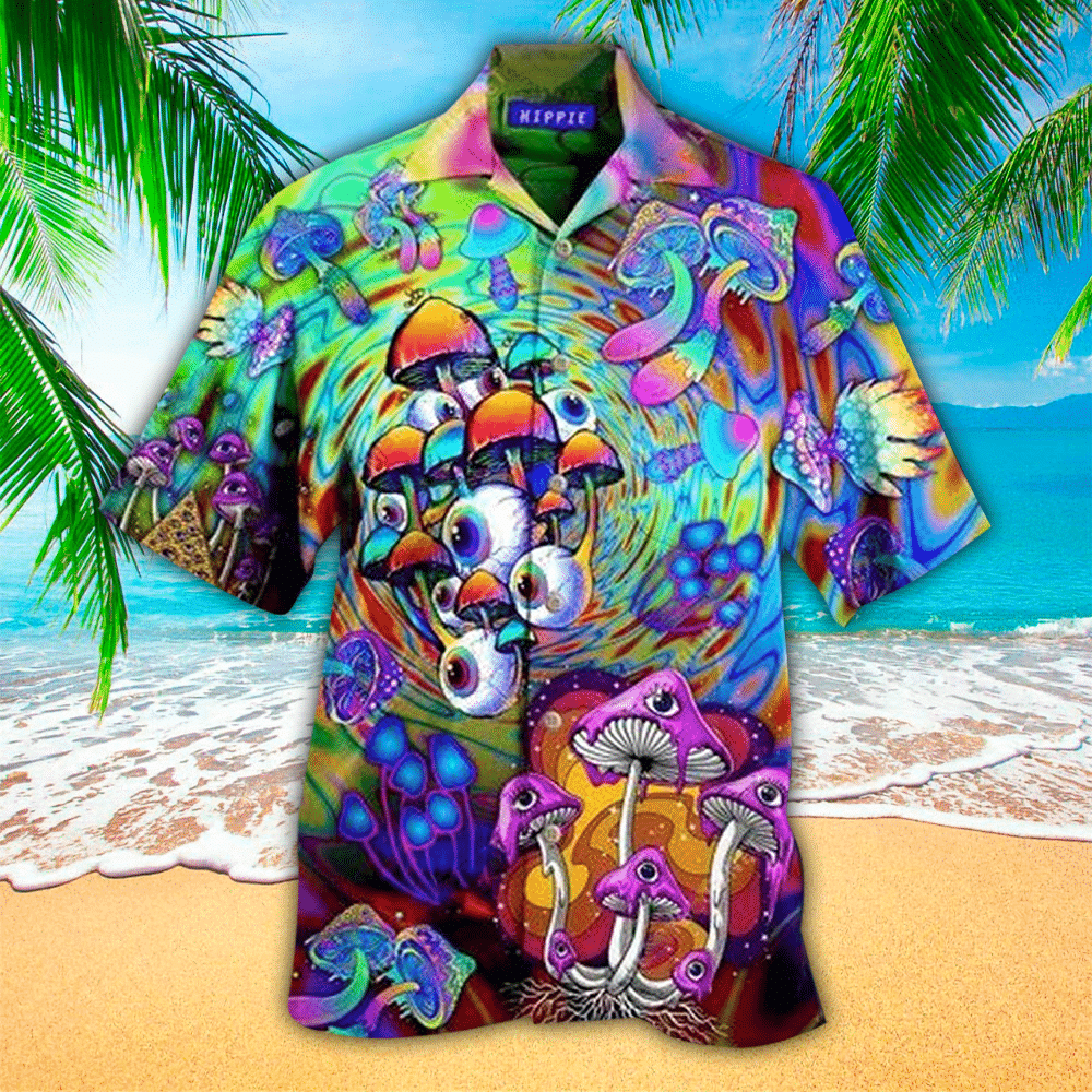 Mushroom Hawaiian Shirt Mushroom Button Up Shirt For Men and Women