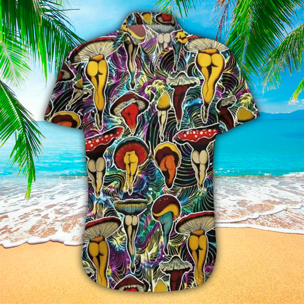 Mushroom Hawaiian Shirt Mushroom Button Up Shirt For Men and Women