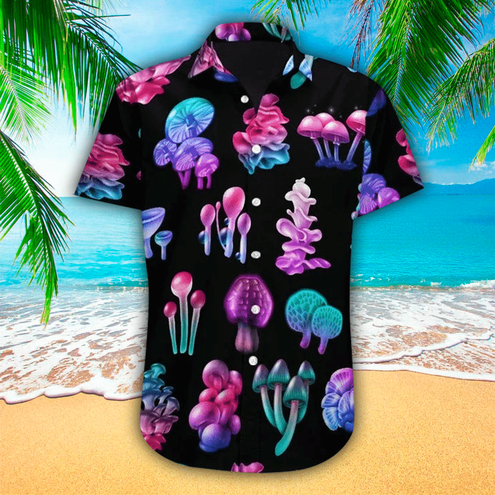 Mushroom Hawaiian Shirt Mushroom Lover Gifts Shirt For Men and Women