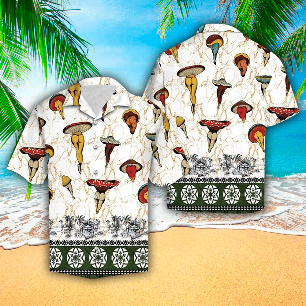 Mushroom Hawaiian Shirt Mushroom Lover Gifts Shirt For Men and Women