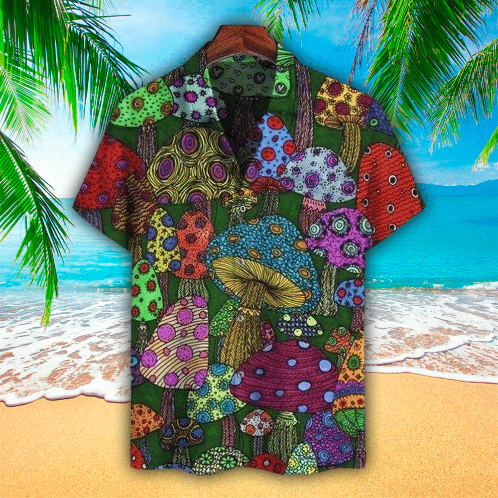 Mushroom Hawaiian Shirt Mushroom Lover Gifts Shirt For Men and Women