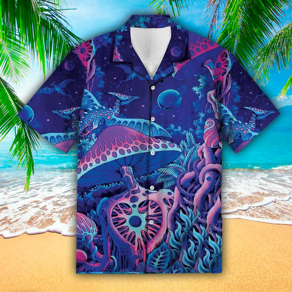 Mushroom Hawaiian Shirt Mushroom Lover Gifts Shirt For Men and Women