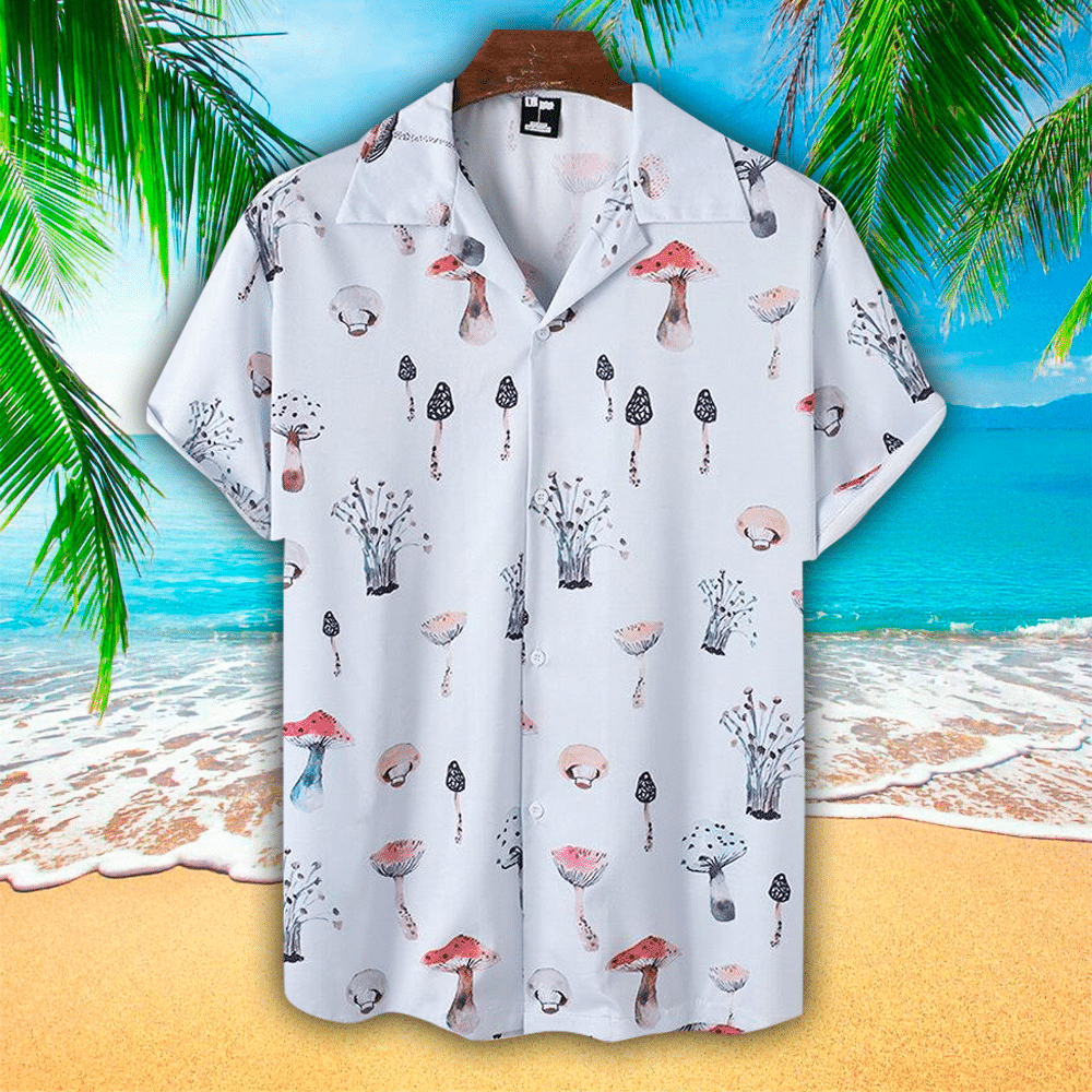 Mushroom Hawaiian Shirt Perfect Mushroom Clothing Shirt For Men and Women