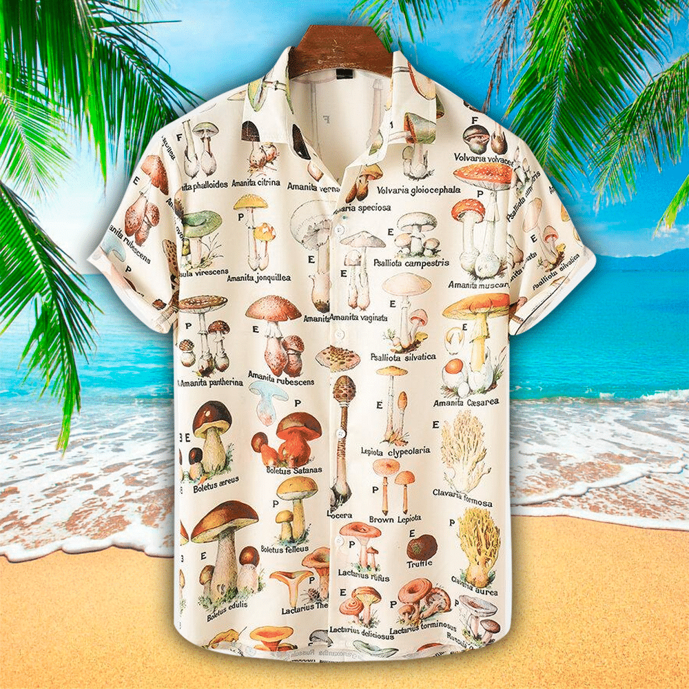 Mushroom Hawaiian Shirt Perfect Mushroom Clothing Shirt For Men and Women