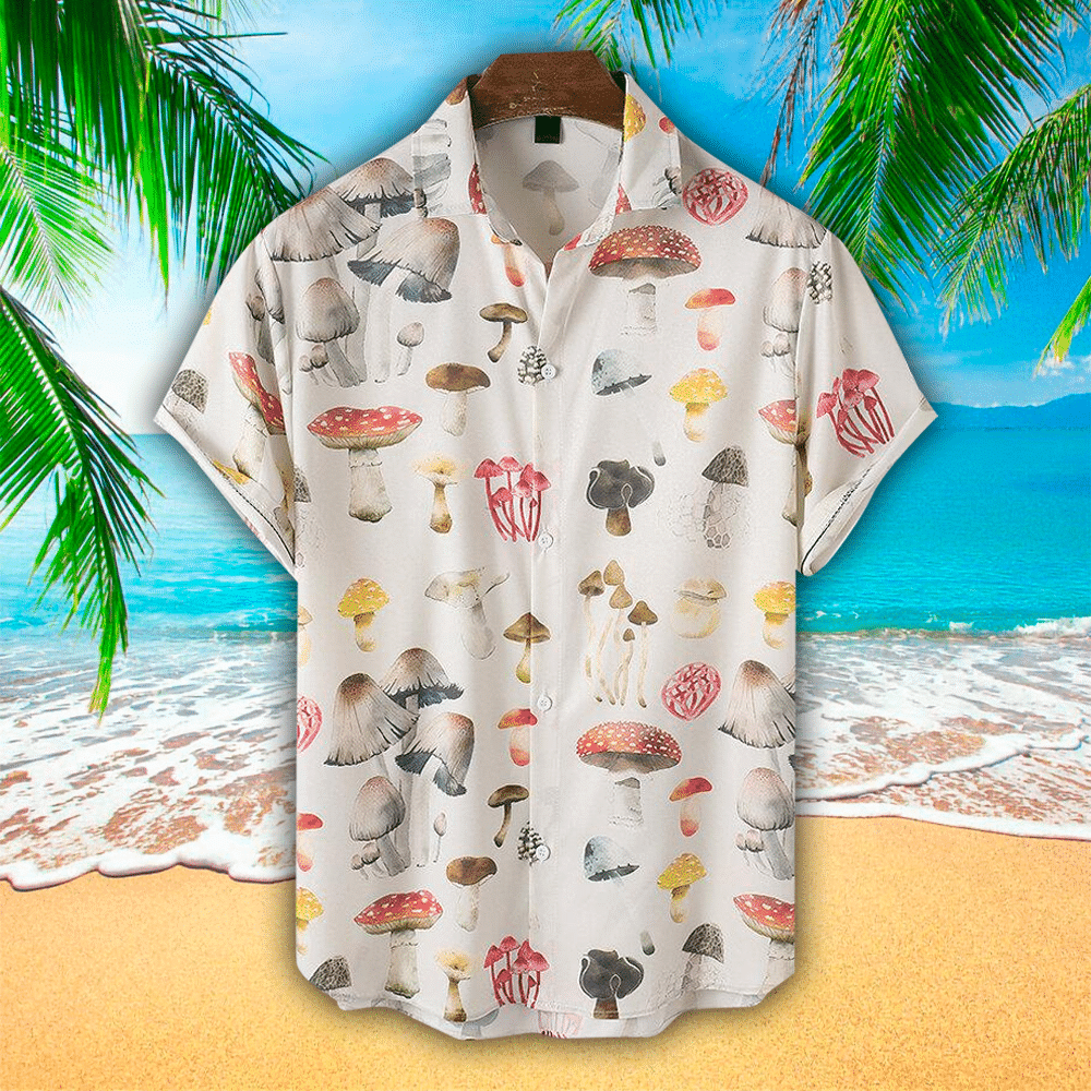 Mushroom Hawaiian Shirt Perfect Mushroom Clothing Shirt For Men and Women