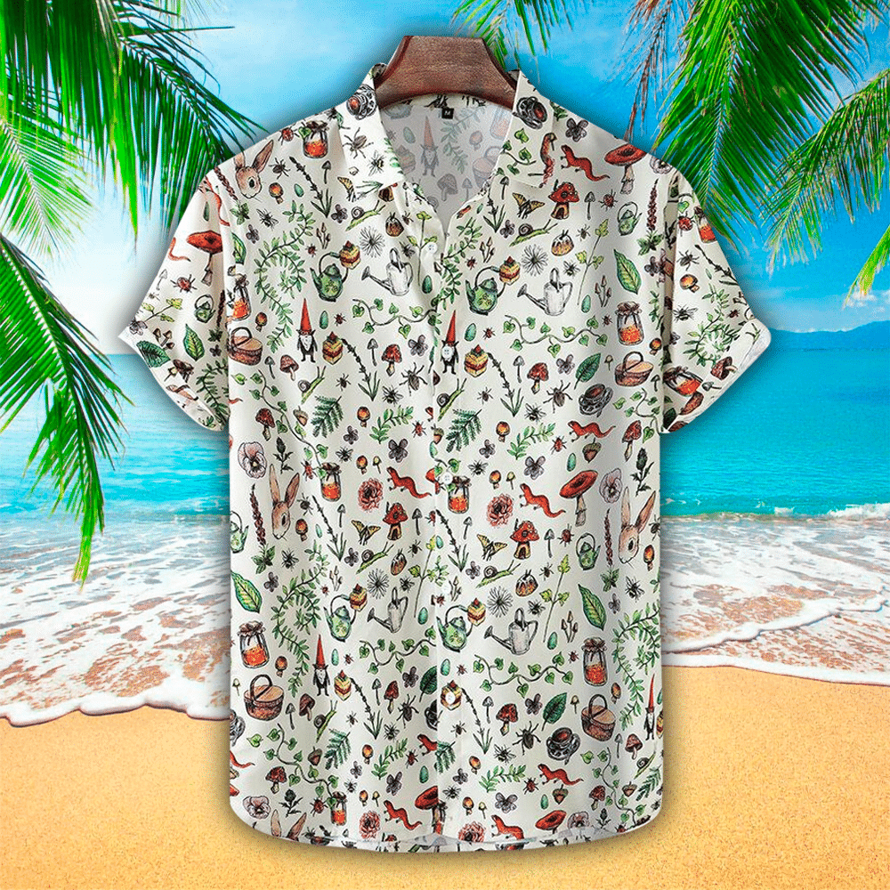 Mushroom Hawaiian Shirt Perfect Mushroom Clothing Shirt For Men and Women