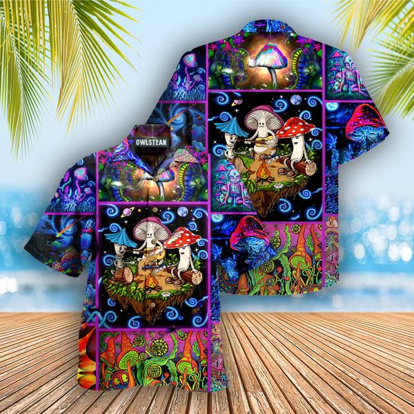 Mushroom Into The Forest I Go To Lose My Mind And Find My Soul Edition - Hawaiian Shirt - Hawaiian Shirt For Men