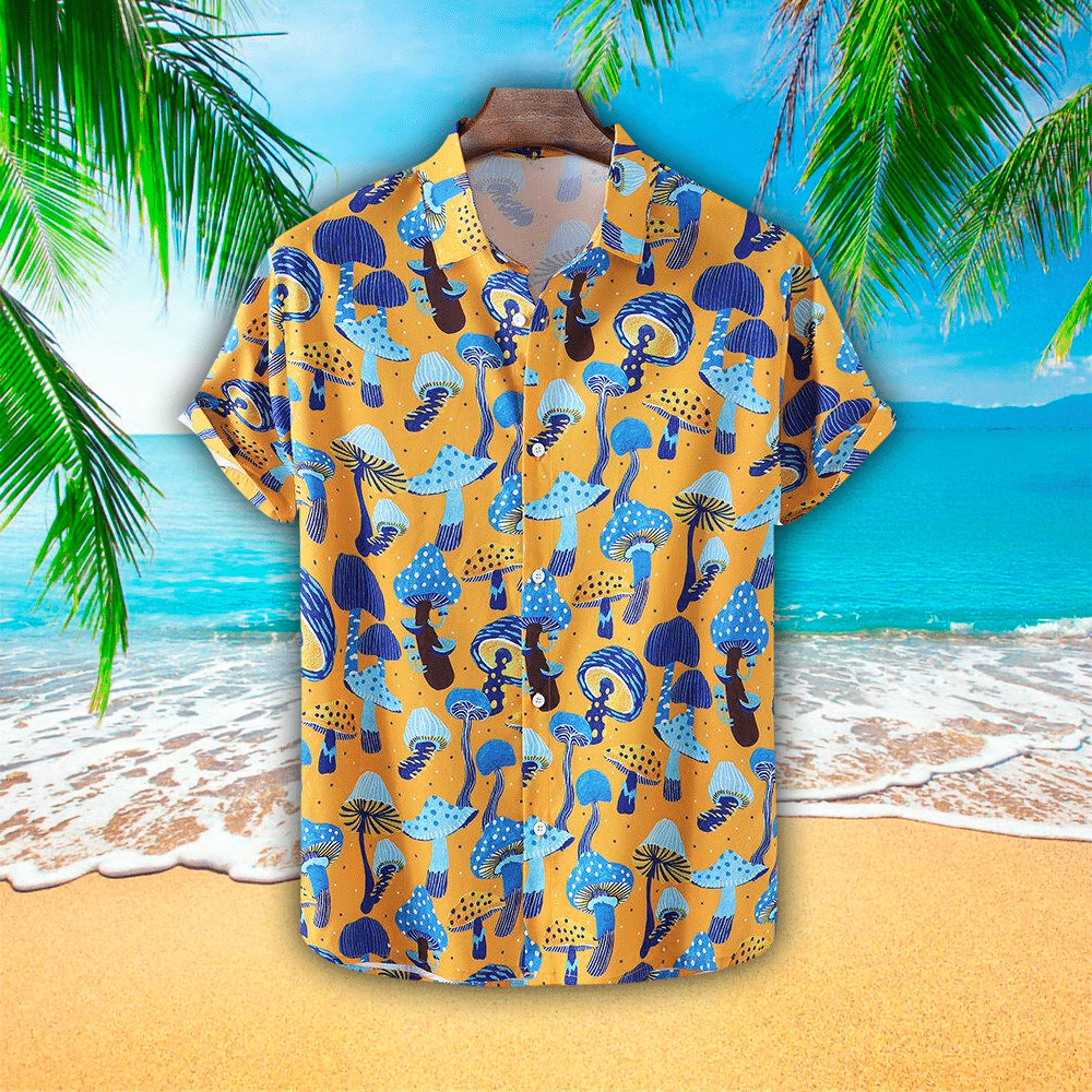 Mushroom Shirt Mushroom Hawaiian Shirt For Mushroom Lovers Shirt For Men and Women