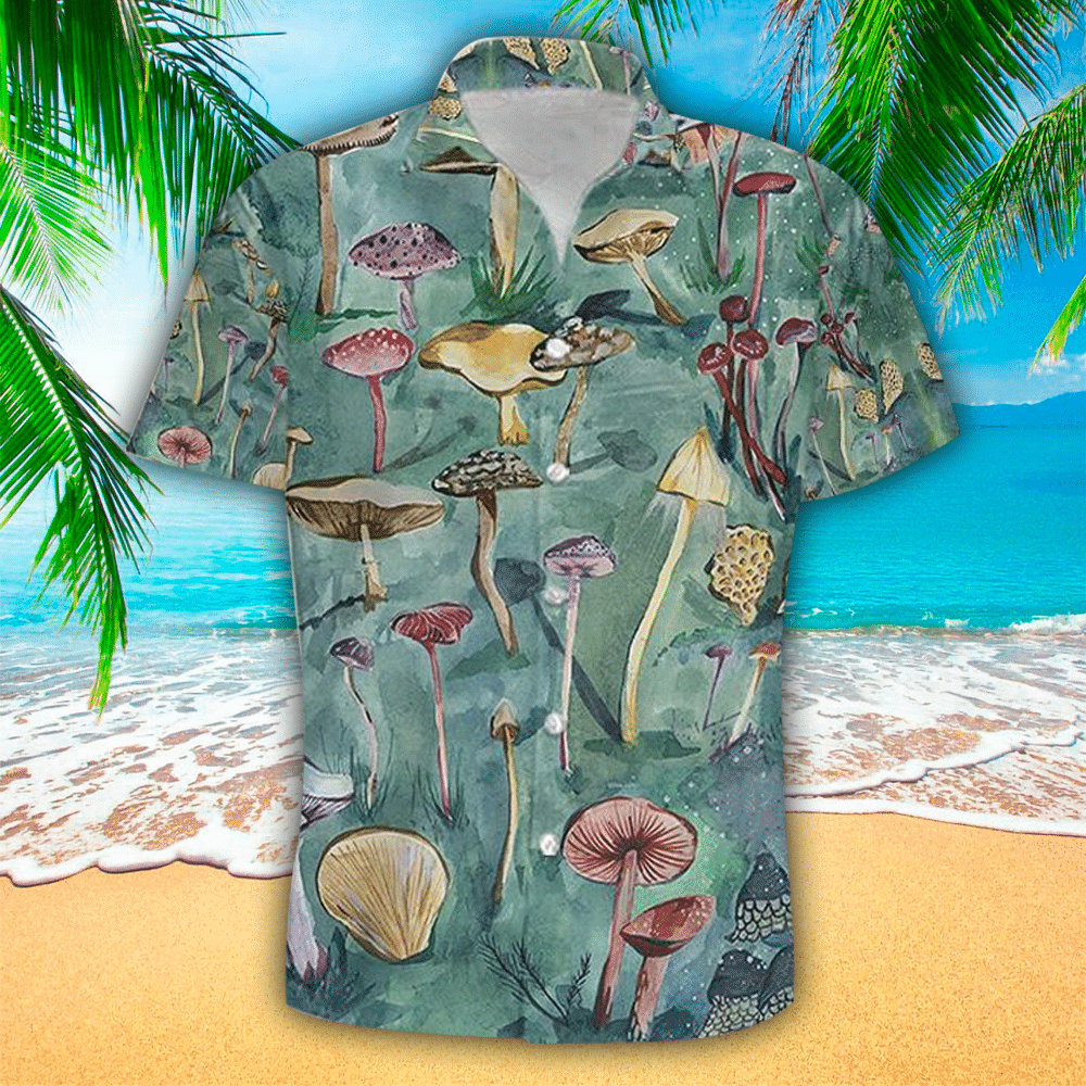 Mushroom Shirt Mushroom Hawaiian Shirt For Mushroom Lovers Shirt For Men and Women