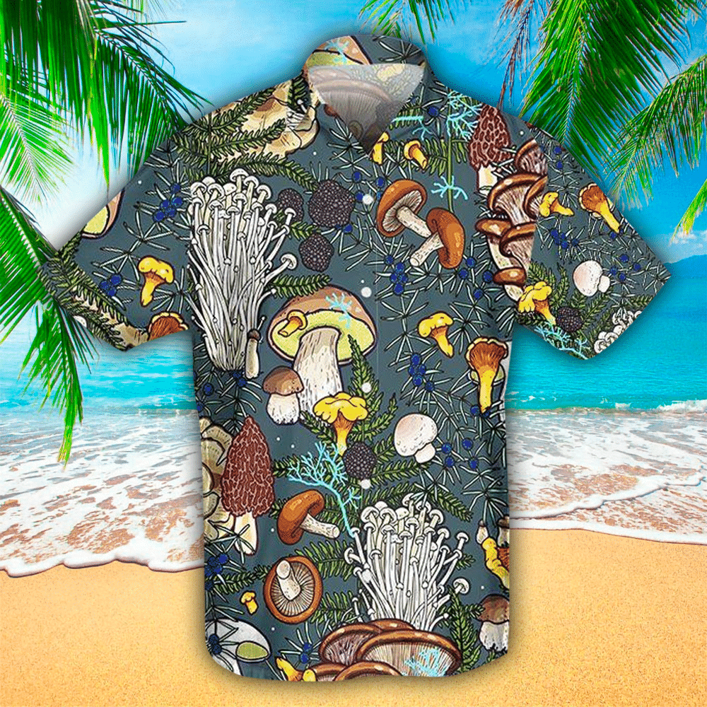 Mushroom Shirt Mushroom Hawaiian Shirt For Mushroom Lovers Shirt For Men and Women