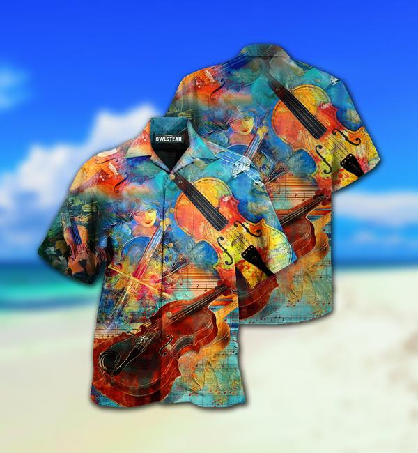 Music Abstract Violin Limited - Hawaiian Shirt - Hawaiian Shirt For Men
