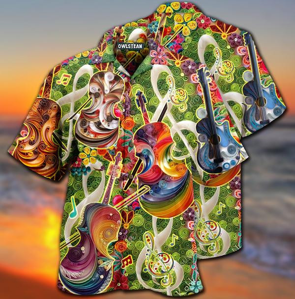 Music Beautiful Tone Beautiful Heart Violin Limited Edition - Hawaiian Shirt - Hawaiian Shirt For Men