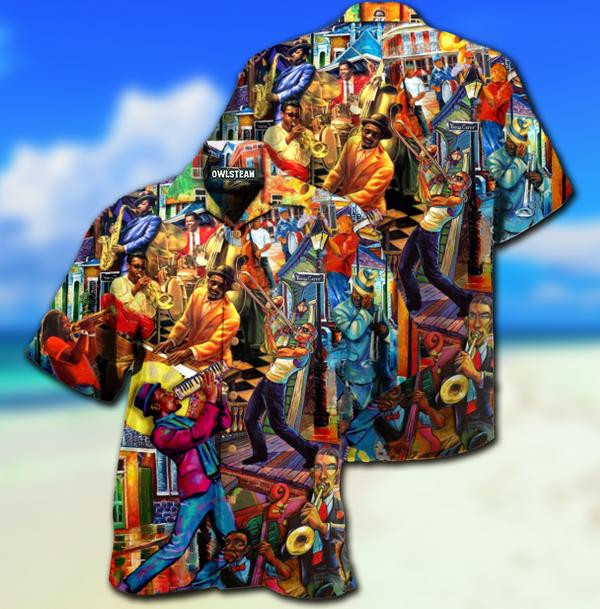 Music Birthplace Of Jazz Music Limited - Hawaiian Shirt Hawaiian Shirt For Men