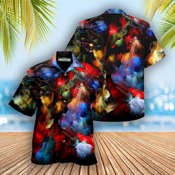 Music Happiness Is A Thing To Be Practiced Like Violin Edition - Hawaiian Shirt - Hawaiian Shirt For Men