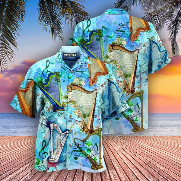 Music Harp Is My Life Edition - Hawaiian Shirt - Hawaiian Shirt For Men