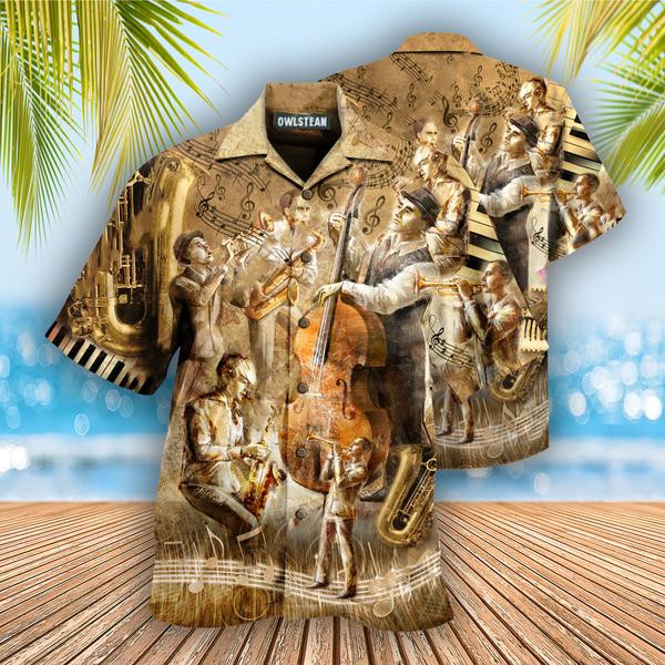 Music Life Is A Lot Like Jazz Its Best When You Improvise Edition - Hawaiian Shirt - Hawaiian Shirt For Men