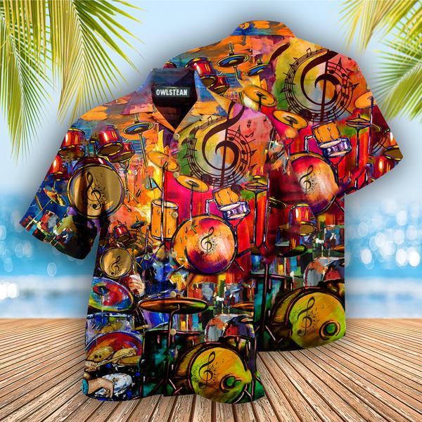 Music Life Is Better With A Drummer Edition - Hawaiian Shirt - Hawaiian Shirt For Men