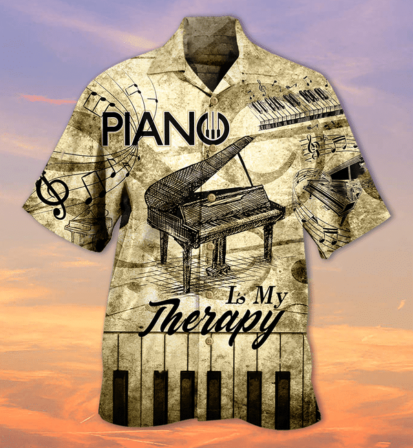 Music Piano Is My Therapy Limited Edition - Hawaiian Shirt Hawaiian Shirt For Men