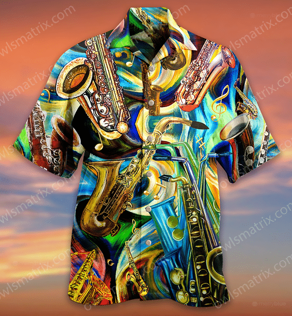 Music Saxophone Is My Second Language Limited Edition - Hawaiian Shirt Hawaiian Shirt For Men