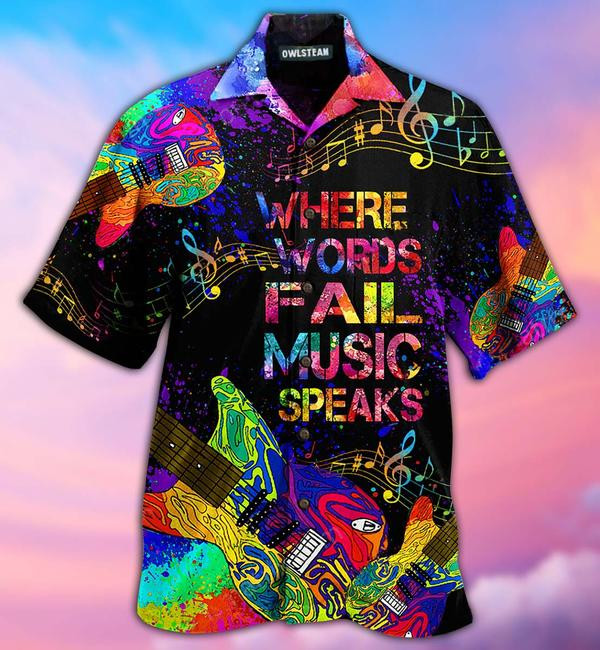 Music Speaks Style Edition - Hawaiian Shirt - Hawaiian Shirt For Men