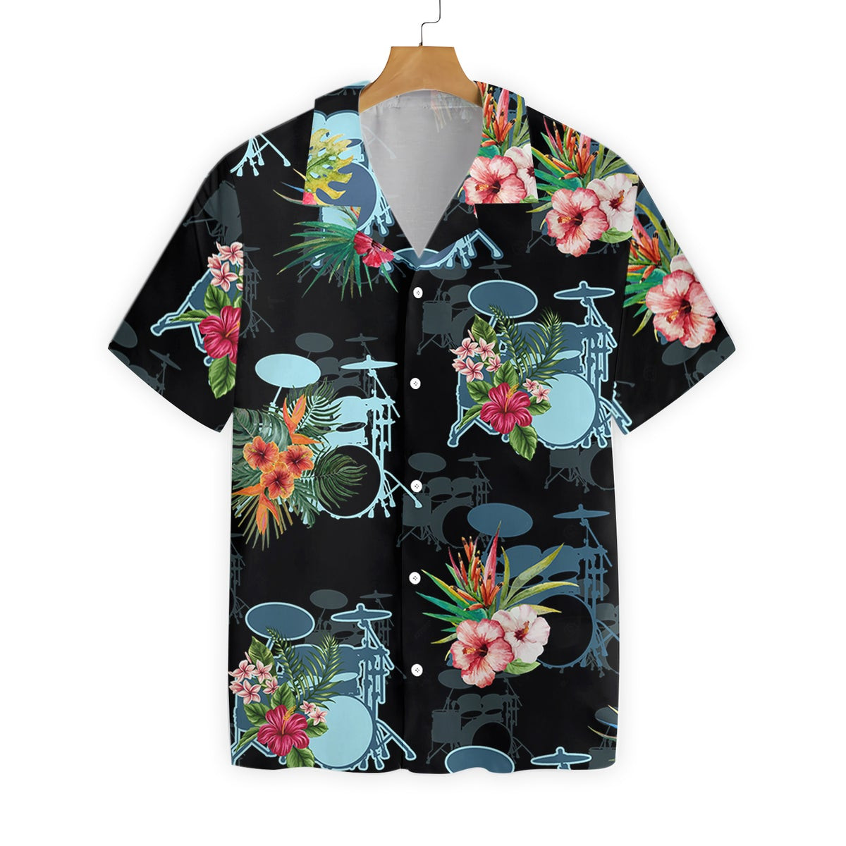 Musical Instrument Drums Hawaiian Shirt