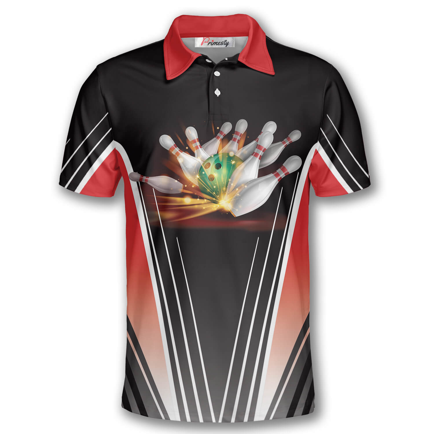 My Bowling Technique Bowling Shirts for Men Bowling Polo Shirt