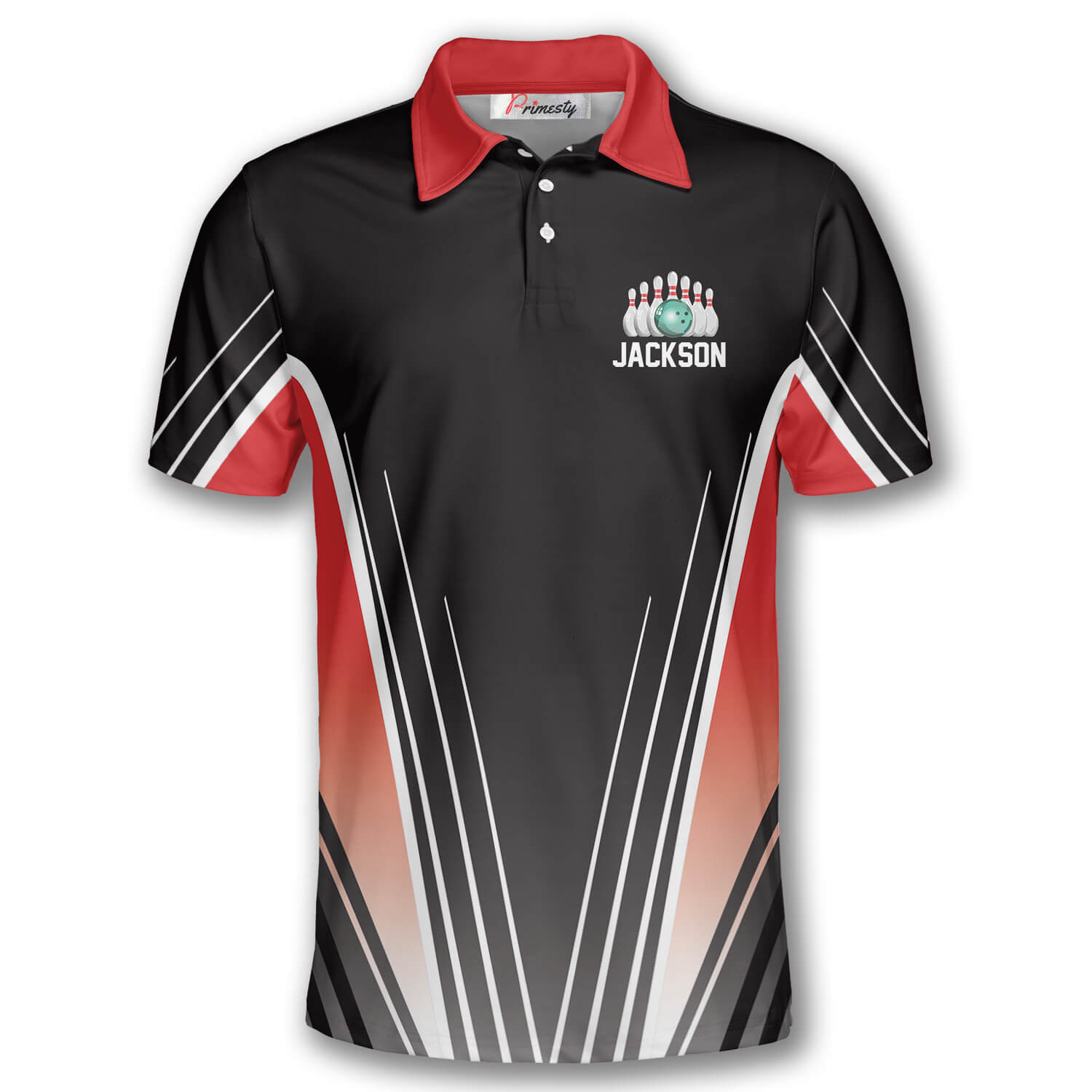 My Bowling Technique Custom Polo Bowling Shirts for Men