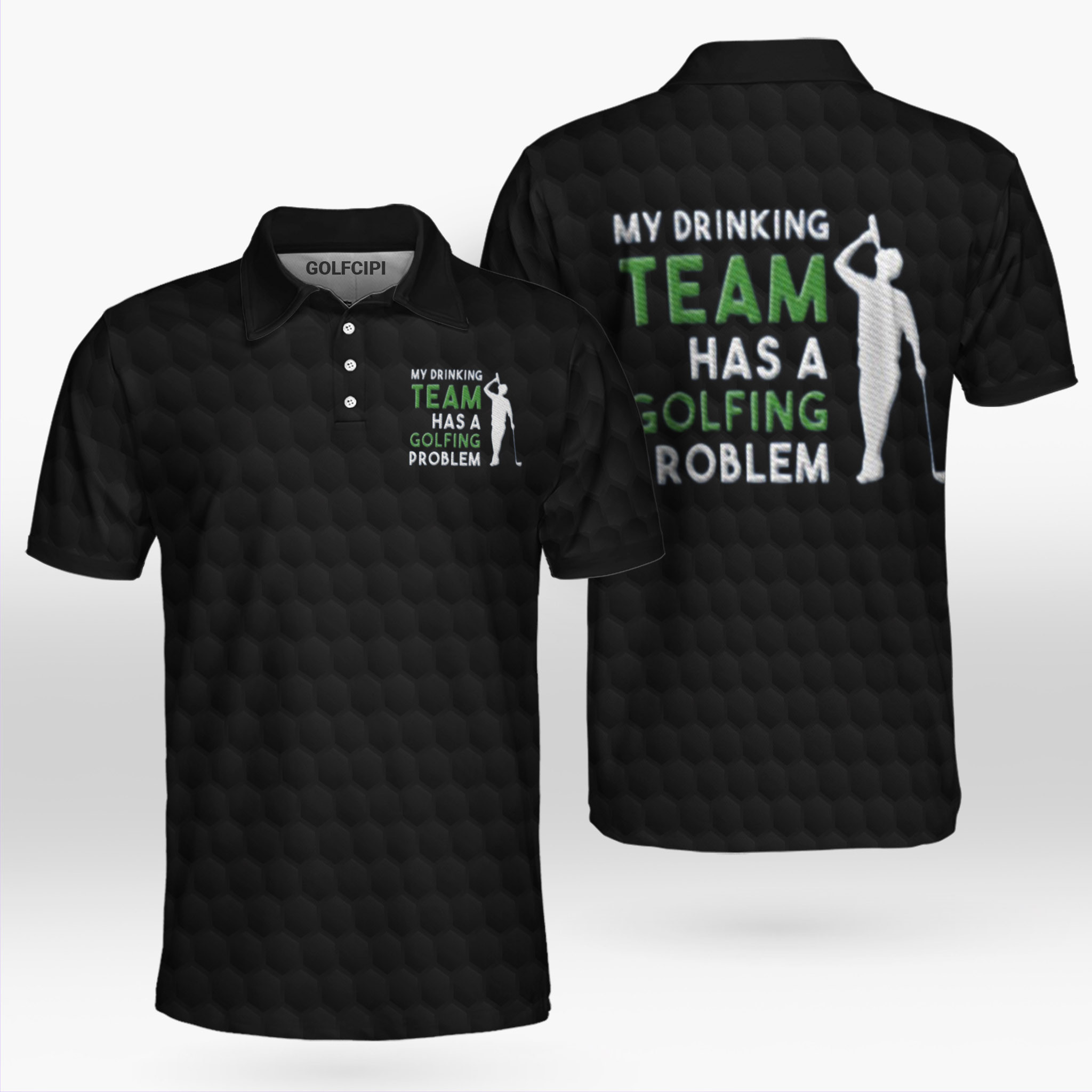 My Drinking Team Has A Golfing Problem Drinking Golf Shirt Golf Shirts Short Sleeve Polo For Men