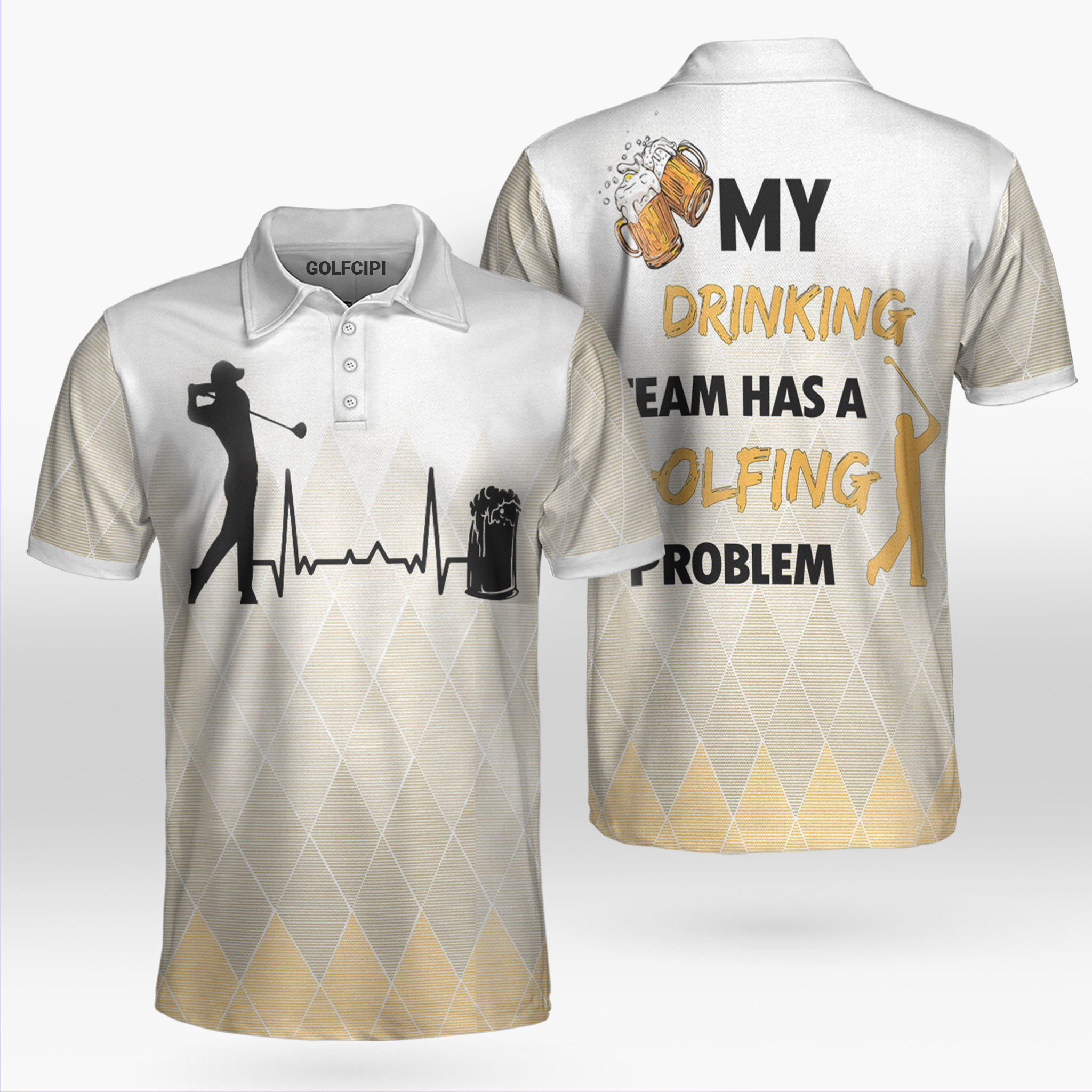 My Drinking Team Has Golfing Problem Drinking Polo Shirt Best Golf Shirts For Men