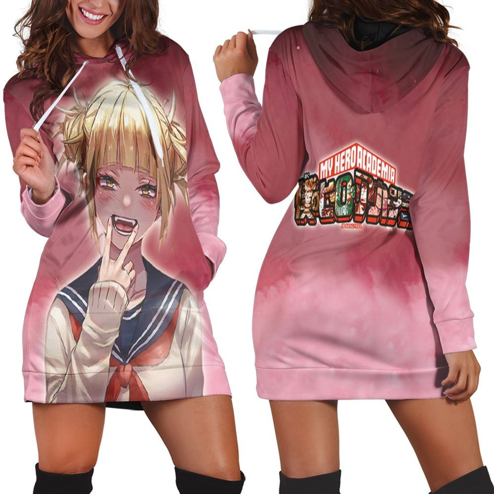 My Hero Academia Nejire Hado Cute Smile For Fan Hoodie Dress Sweater Dress Sweatshirt Dress