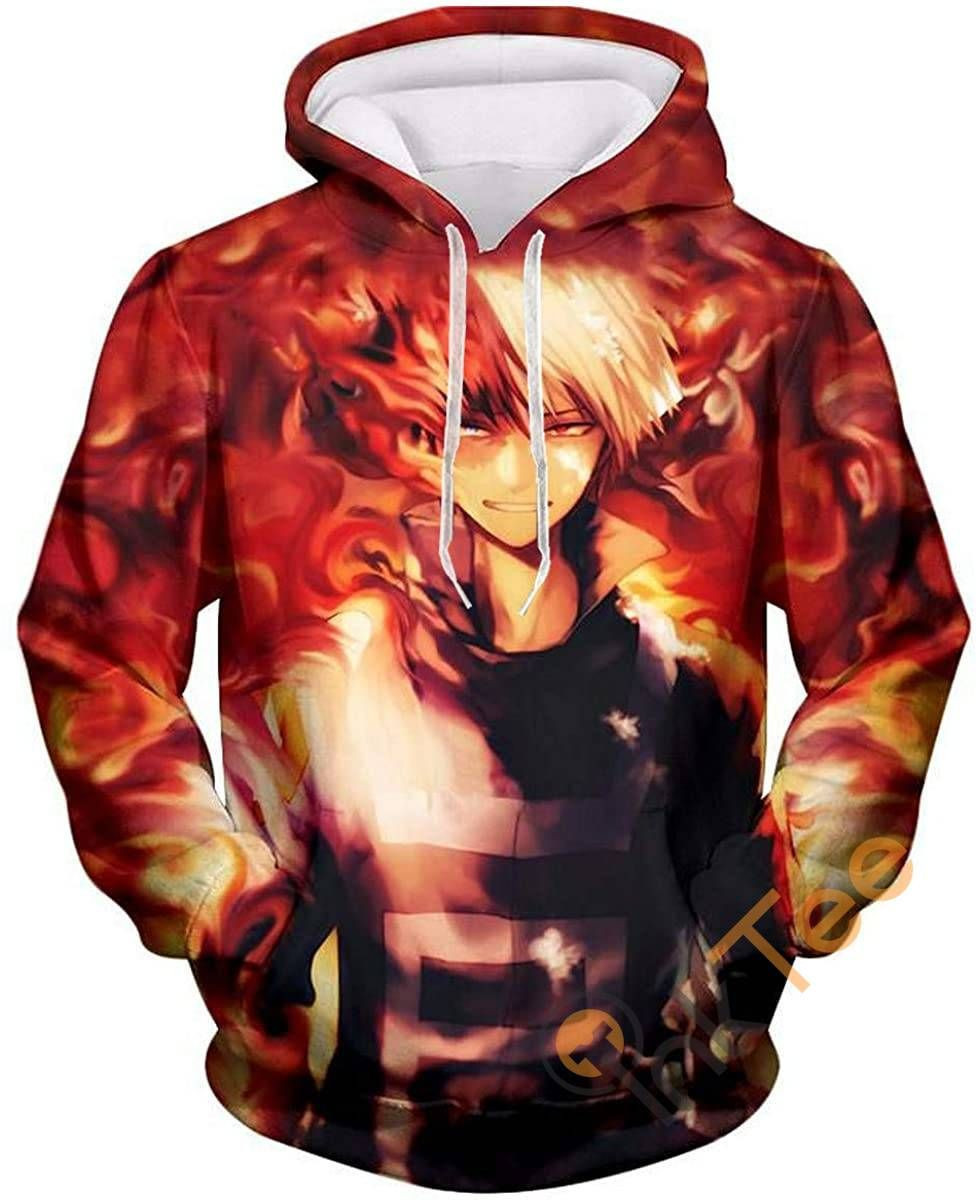 My Hero Academia Print Pullover With Front Pocket Sku42 Hoodie 3D All Over Print