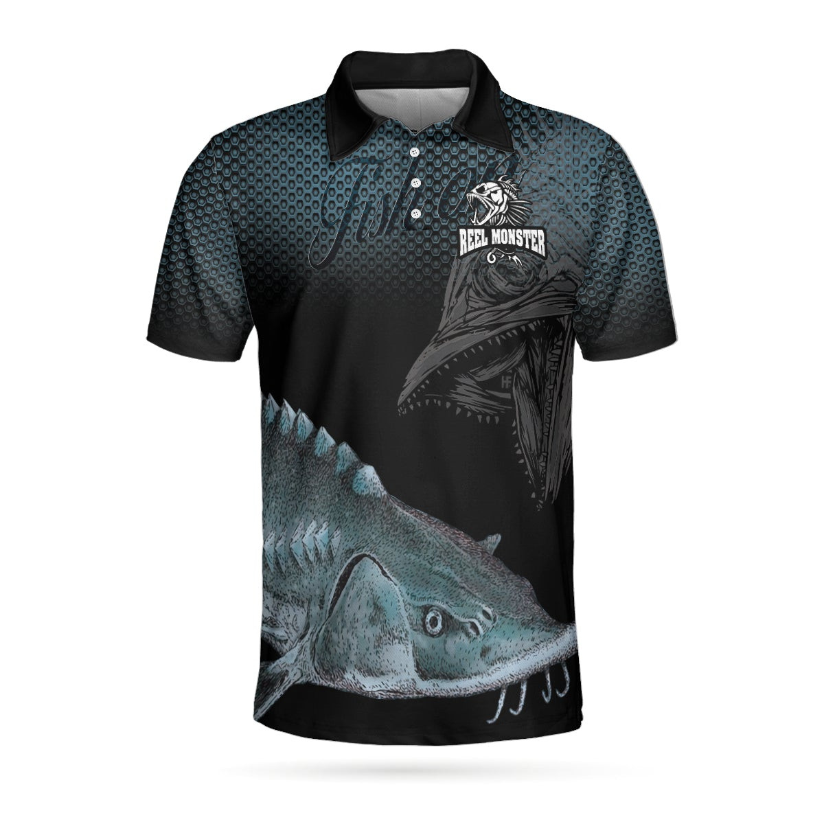 My Lure My Rule Lake Gangster Reel Monster Fishing Polo Shirt Steel Hornet Nest Lake Fishing Shirt For Men