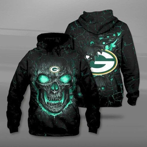 NFL Green Bay Packers Big Frey 3D Full Printing Hoodie Zip Hoodie