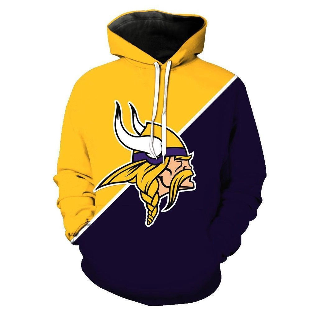 NFL Minnesota Vikings Men And Women 3D Full Printing Hoodie NFL Minnesota Vikings 3D Full Printing Shirt Minnesota Vikings Team 3D All Over Printed Hoodie Shirt