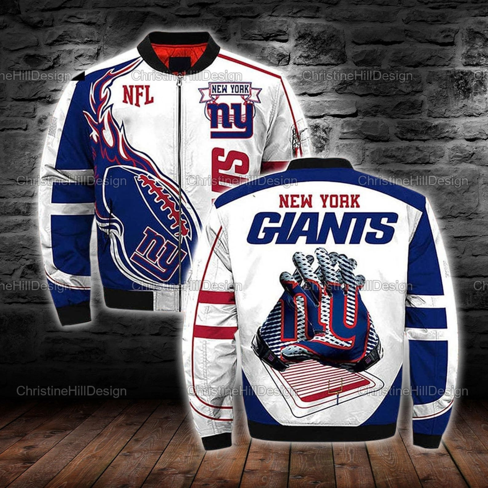 NFL New York Giants 3D All Over Print Hoodie