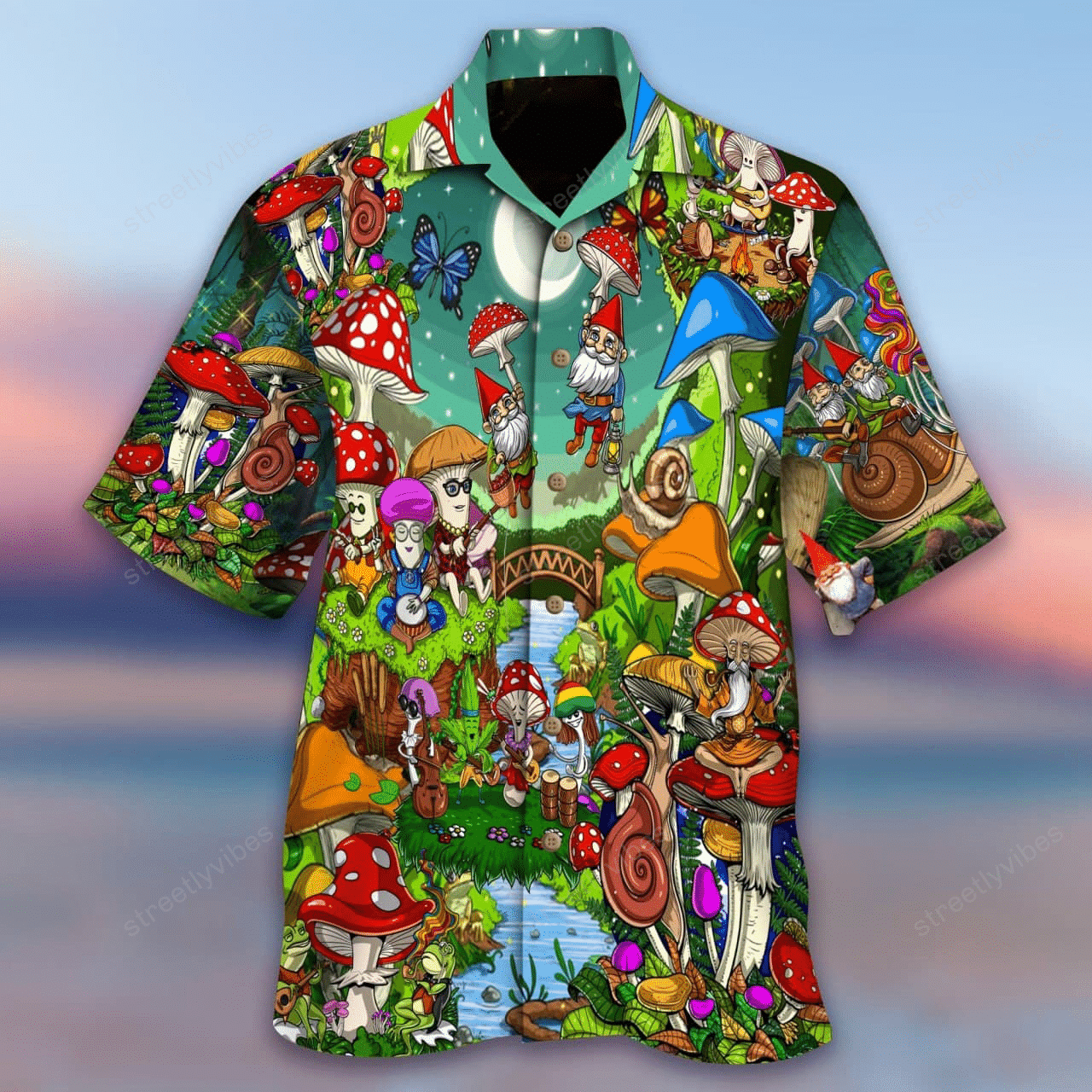 Narcotic Hippie Mushrooms Hawaiian Shirt Hawaiian Shirt For Men