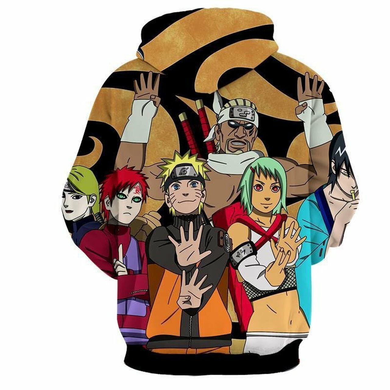 Naruto Jinchuriki 3d All Over Print Hoodie