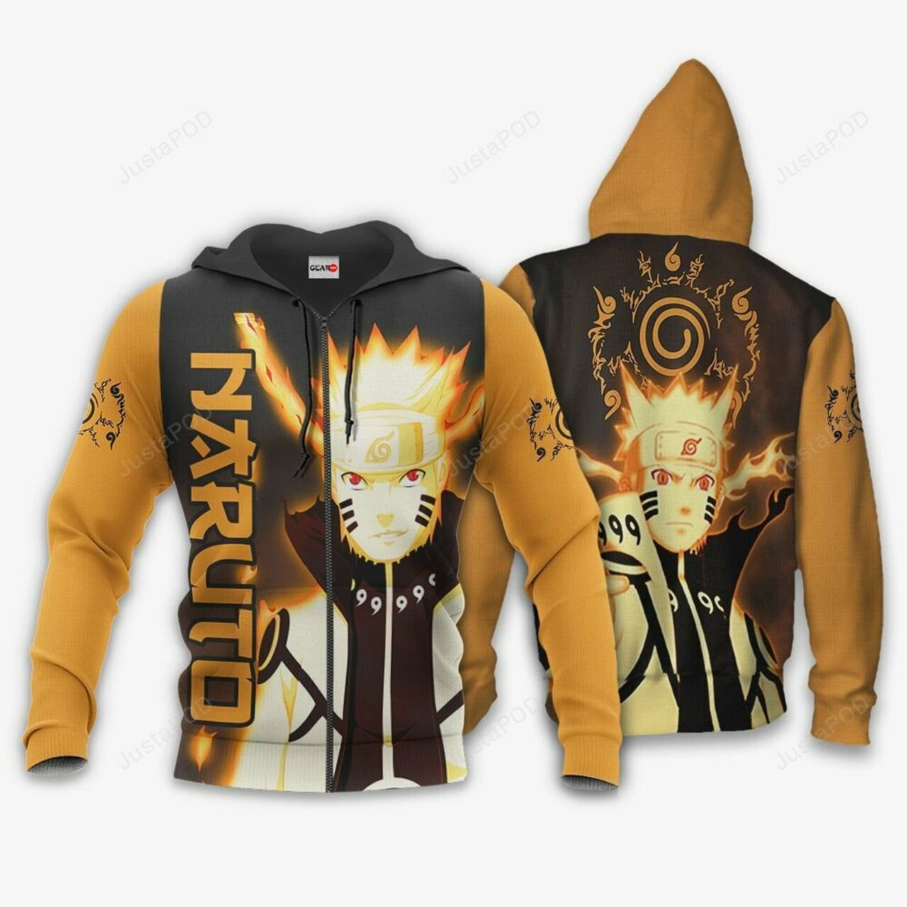 Naruto Kurama Naruto Anime 3d All Over Print Hoodie