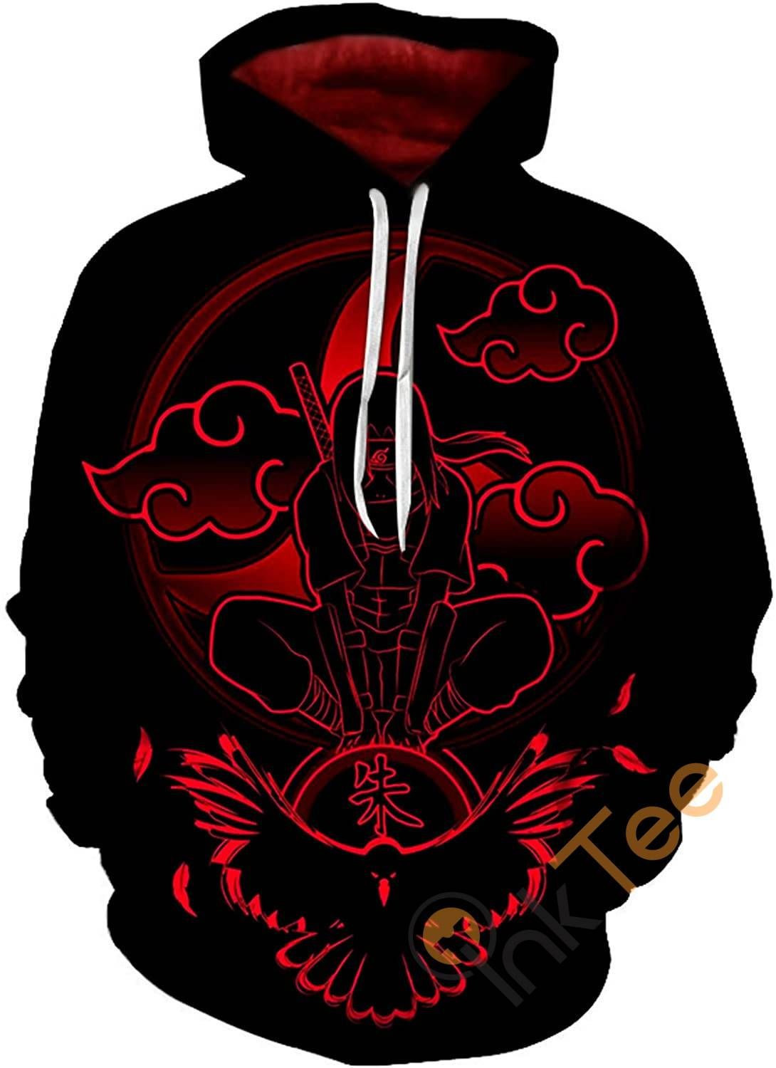 Naruto Print Pullover With Front Pocket Sku16 Hoodie 3D All Over Print