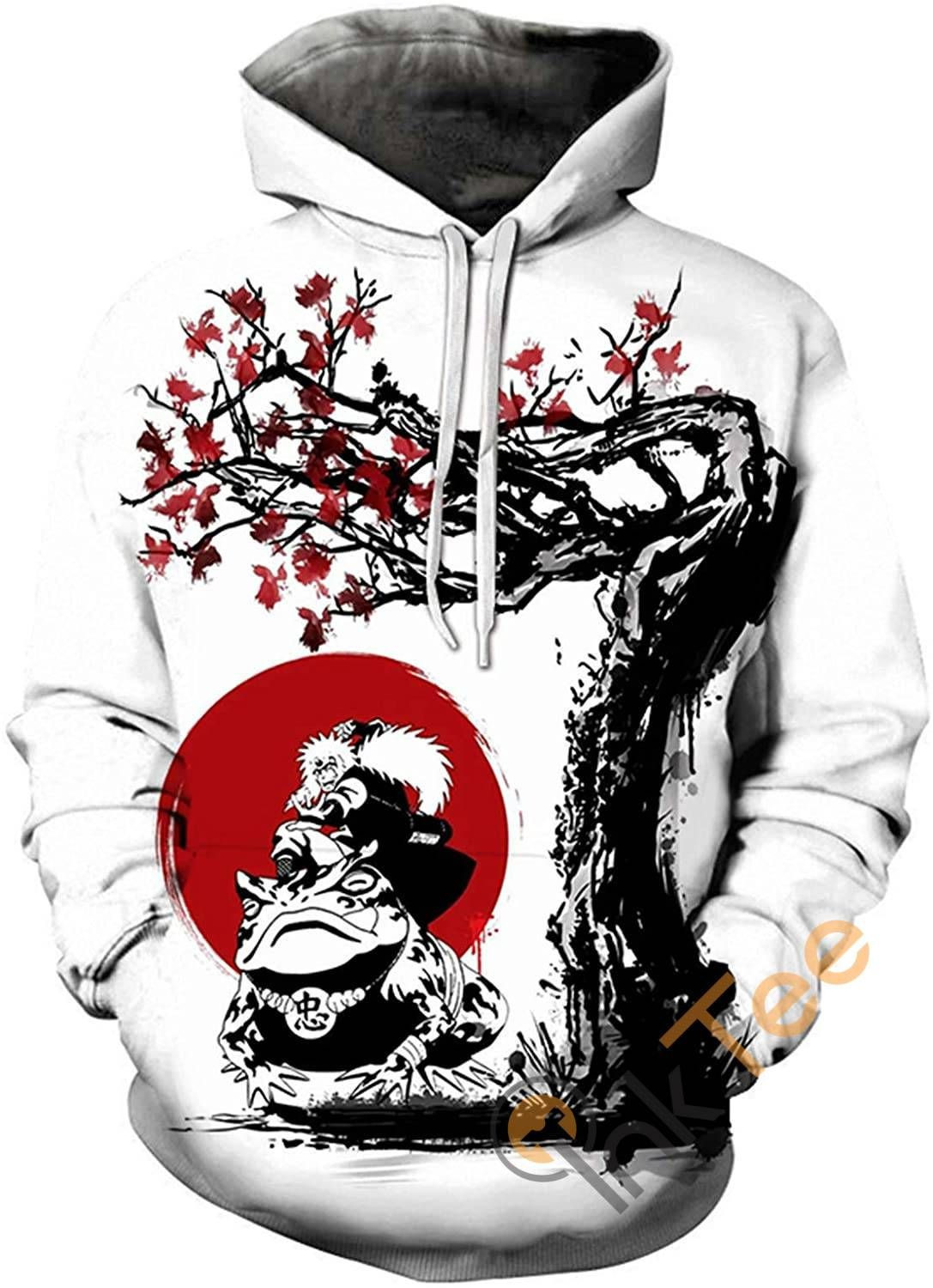 Naruto Print Pullover With Front Pocket Sku32 Hoodie 3D All Over Print