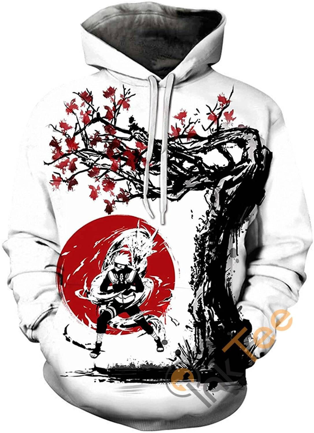 Naruto Print Pullover With Front Pocket Sku34 Hoodie 3D All Over Print