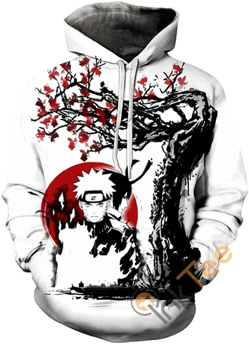 Naruto Print Pullover With Front Pocket Sku37 Hoodie 3D All Over Print